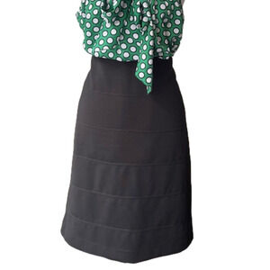 Alfani Black Stretch Pull-On Pencil Bandage Skirt Black L